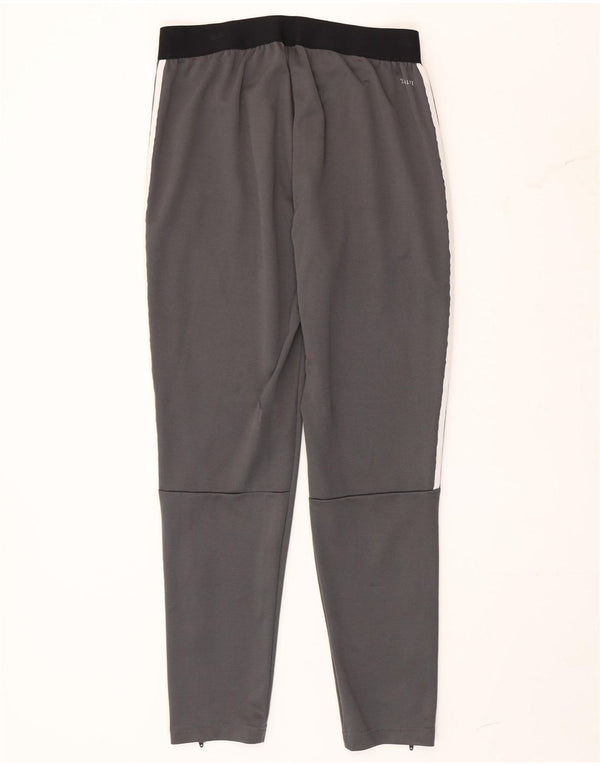 Pantaloni da tuta Adidas Climalite da uomo UK 44/46 Large Grigio Colourblock