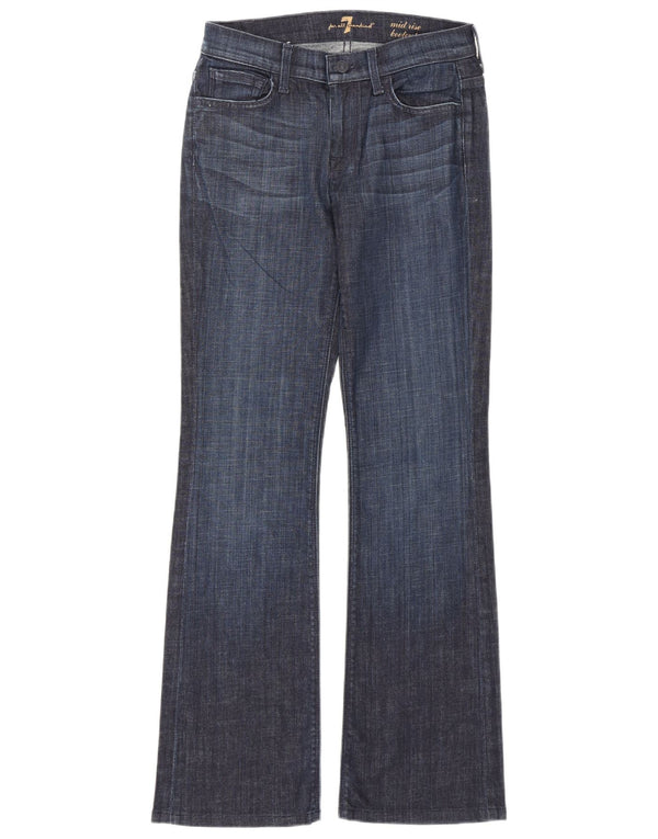 7 For All Mankind Jeans bootcut da donna a vita media W26 L30 Blu navy