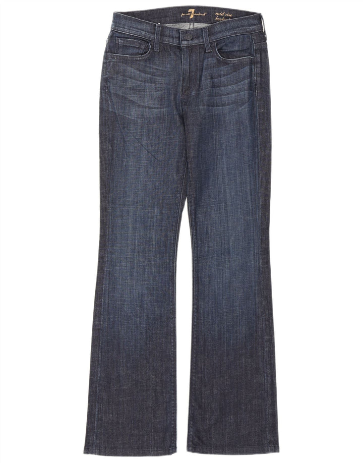 7 For All Mankind Jeans bootcut da donna a vita media W26 L30 Blu navy