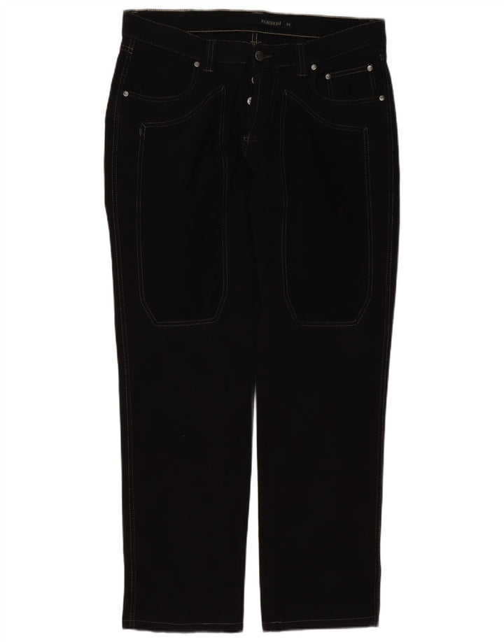 Jeans dritti da uomo Jeckerson W36 L32 cotone nero