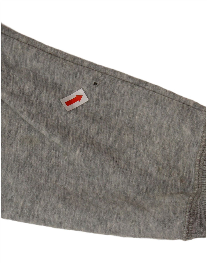 Maglione con cappuccio e zip da donna NIKE UK 16 grande cotone grigio