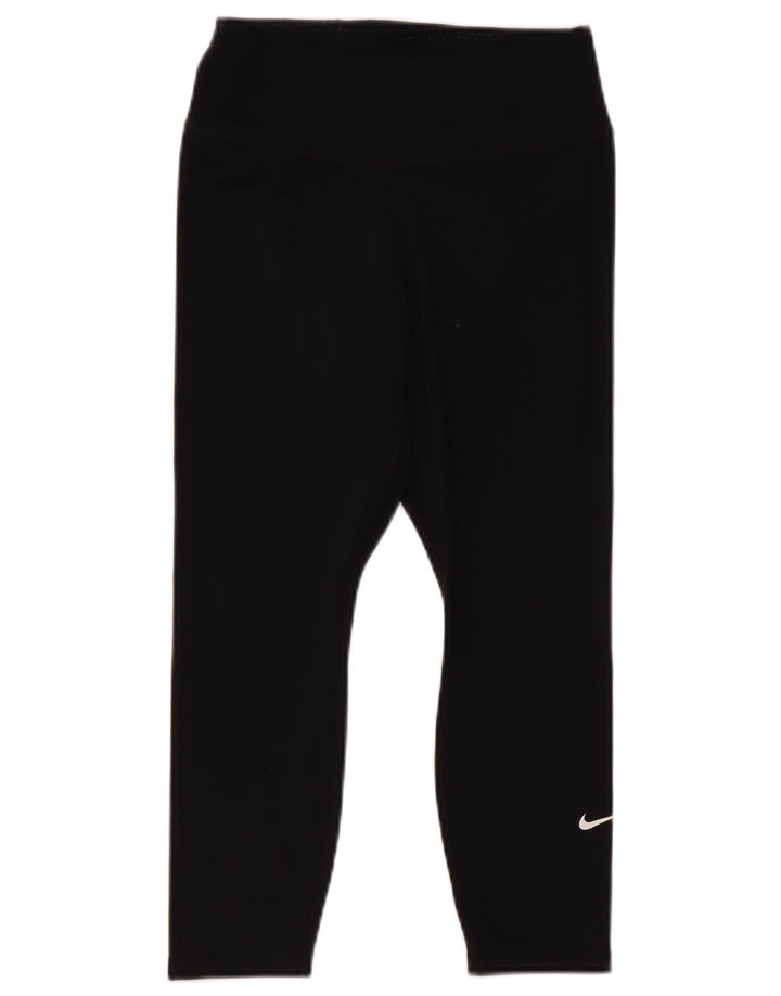 Leggings Nike Dri Fit Capri da donna UK 8 piccoli neri