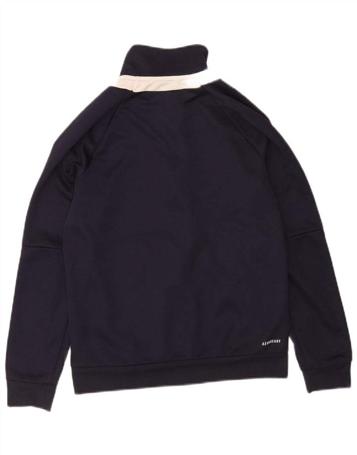 Giacca da tuta da ragazzo Adidas 11-12 anni in poliestere blu navy