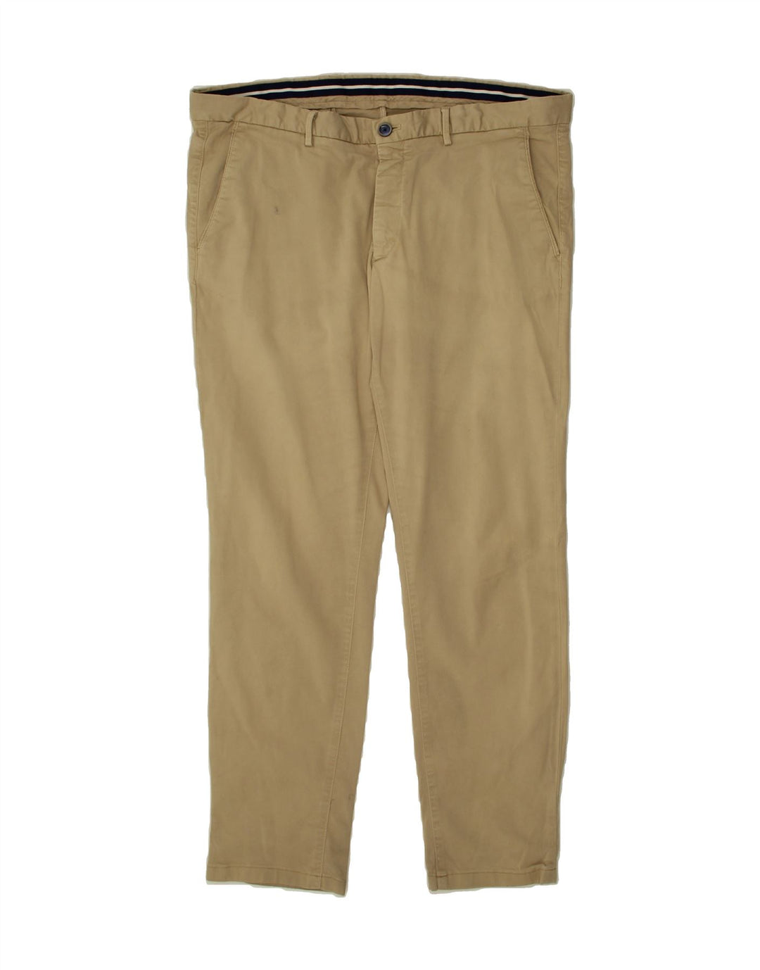 MASSIMO DUTTI Mens Slim Chino Trousers EU 46 Small W36 L29 Beige Vintage Massimo Dutti and Second-Hand Massimo Dutti from Messina Hembry 