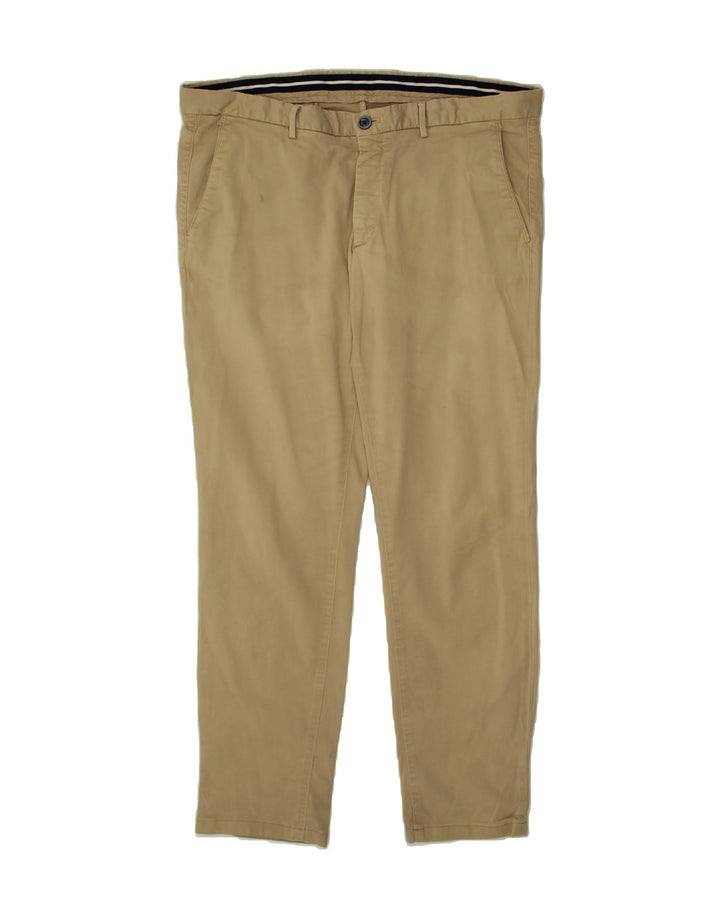 MASSIMO DUTTI Mens Slim Chino Trousers EU 46 Small W36 L29 Beige Vintage Massimo Dutti and Second-Hand Massimo Dutti from Messina Hembry 