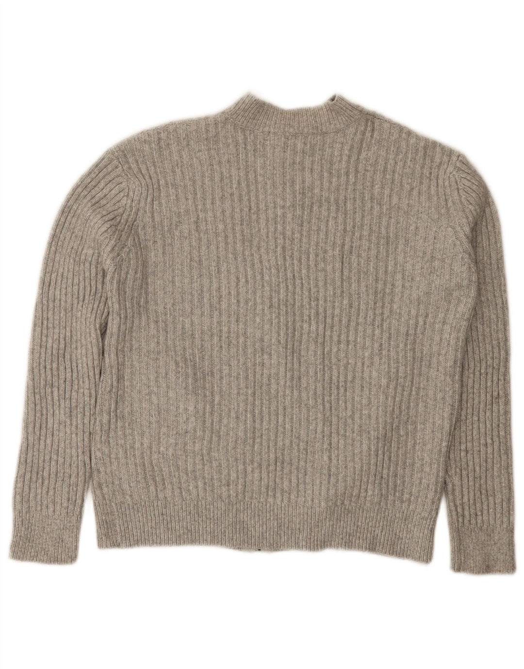 Maglione cardigan da donna Marks & Spencer UK 10 piccolo poliestere grigio