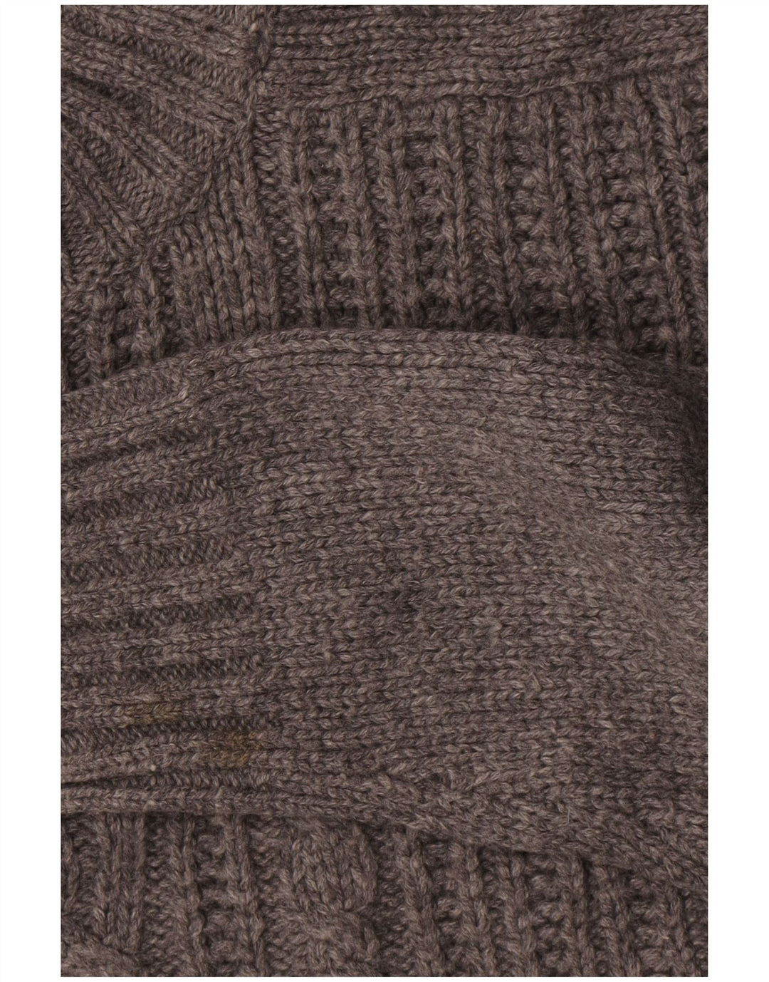 Maglione da uomo Marks & Spencer con bottone autografo e collo grande grigio