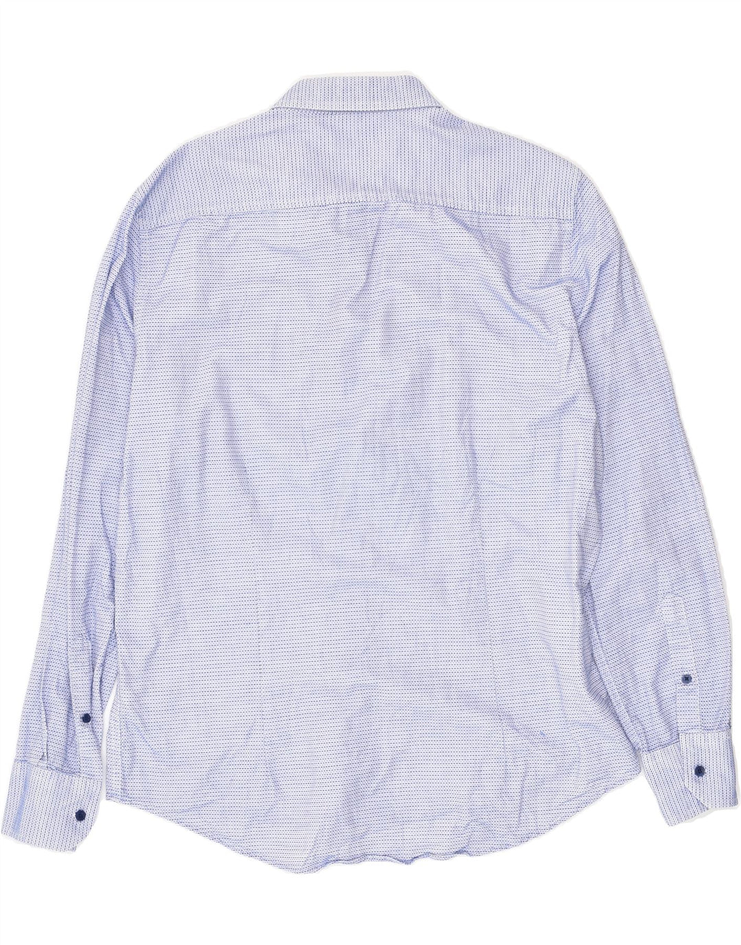 DACK'S Mens Slim Fit Shirt Large Blue Pinstripe Cotton | Vintage Dack's | Thrift | Second-Hand Dack's | Used Clothing | Messina Hembry 