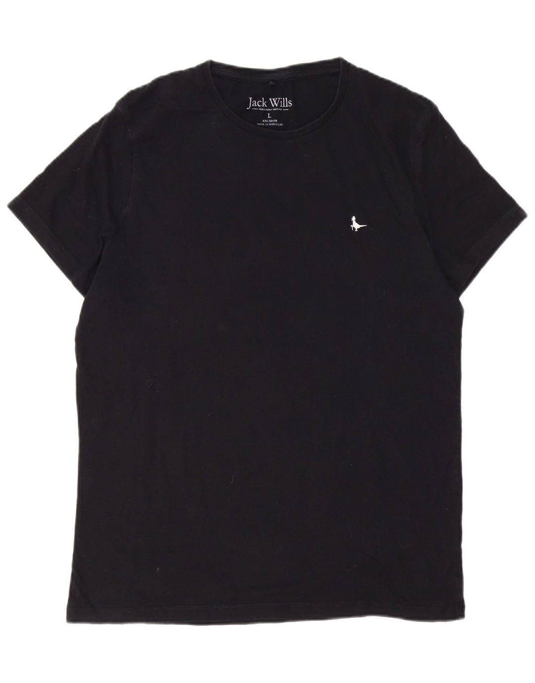 JACK WILLS Maglietta da uomo Top Large in cotone nero