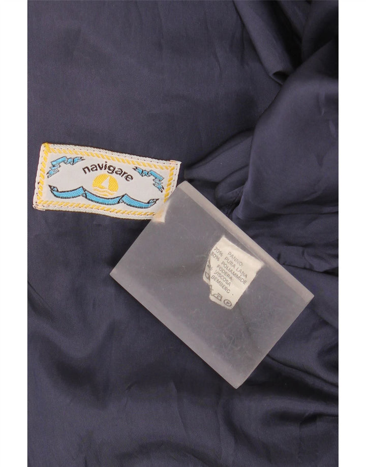 Giacca multiuso da uomo Navigare UK 42 XL in lana blu navy