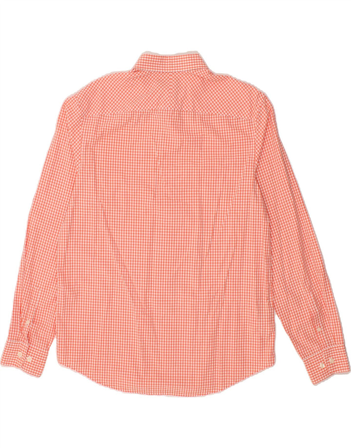 PENGUIN Mens Shirt Large Red Gingham Cotton Vintage Penguin and Second-Hand Penguin from Messina Hembry 