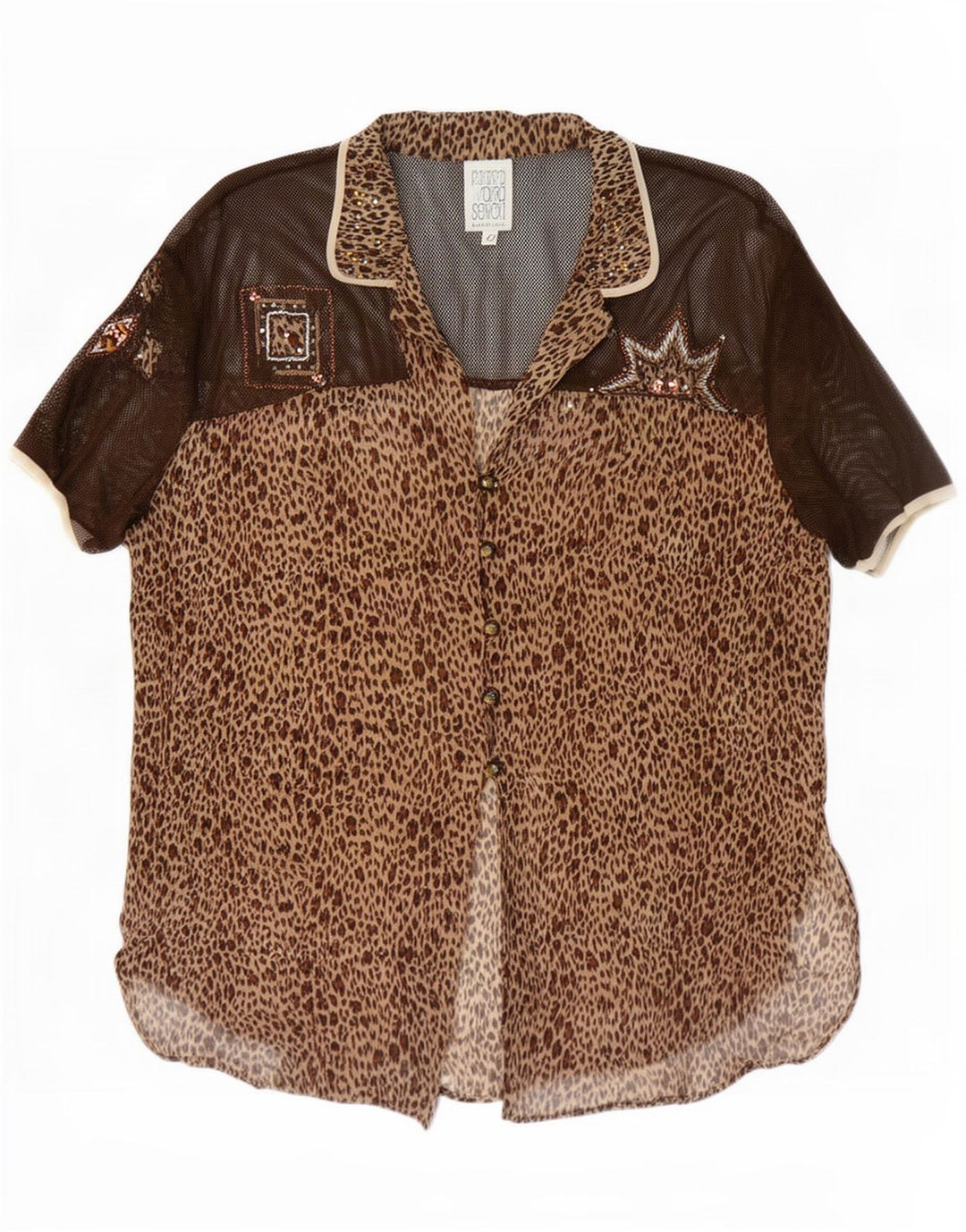 Camicia a maniche corte da donna Maria Grazia Severi IT 42 Marrone medio