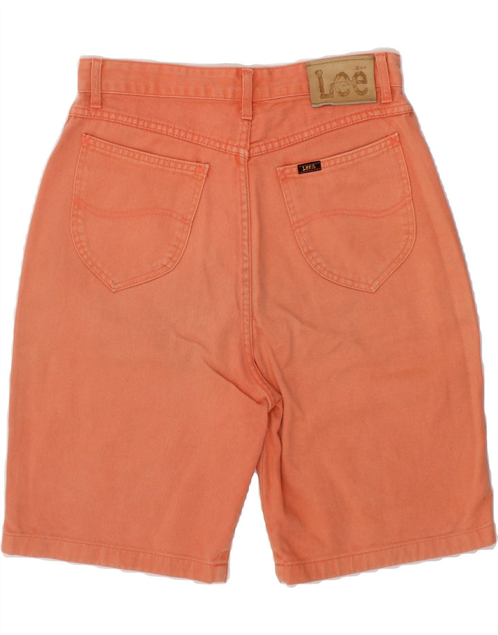 LEE Womens Carmel Denim Shorts W33 Medium Orange Cotton Vintage Lee and Second-Hand Lee from Messina Hembry 