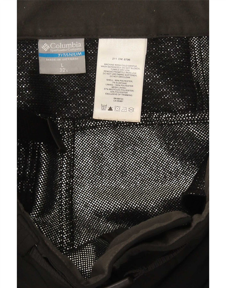 Pantaloni da sci Columbia da uomo Titanium grandi in poliestere nero