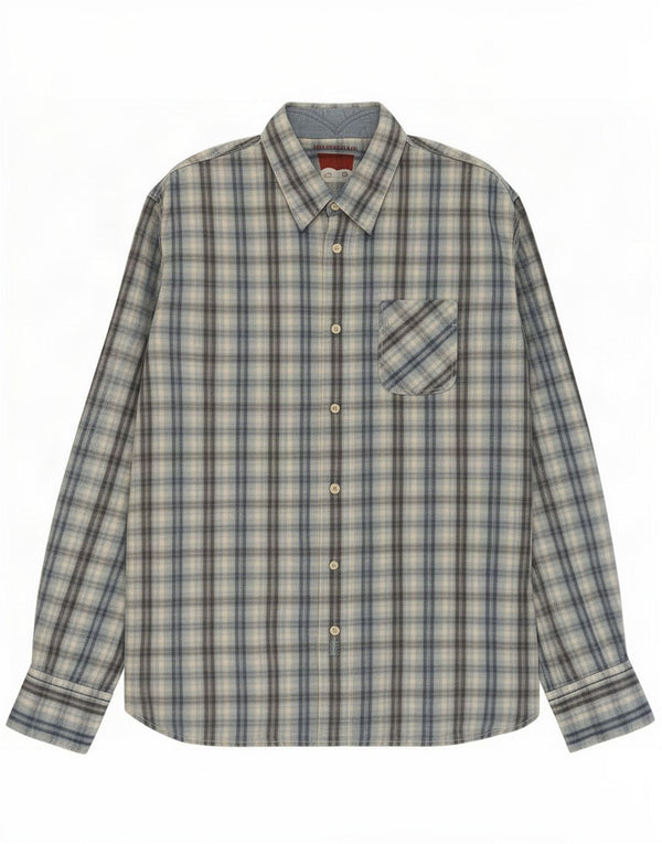 Camicia Levi's da uomo in cotone a quadri grandi blu