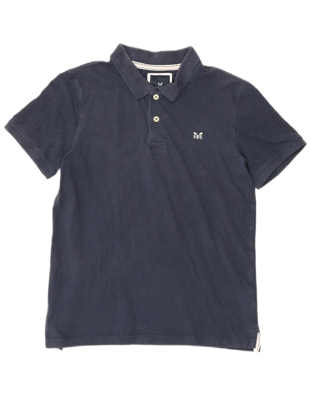 CREW CLOTHING Polo da uomo in cotone blu navy medio