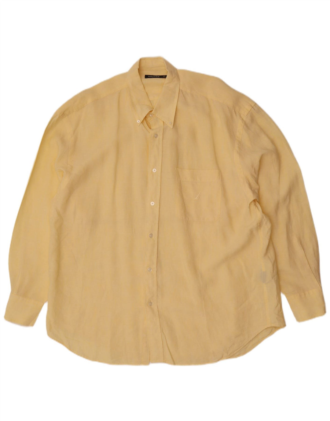 Camicia da uomo Nautica XL lino giallo