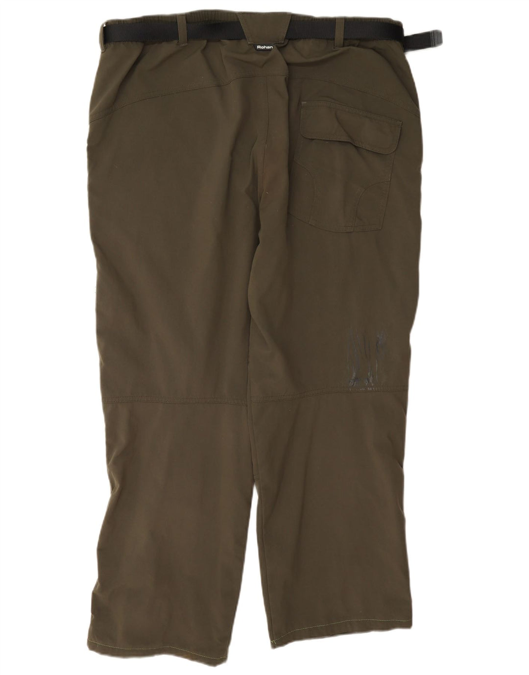 Pantaloni cargo regolari da uomo Rohan grandi W35 L27 kaki poliammide