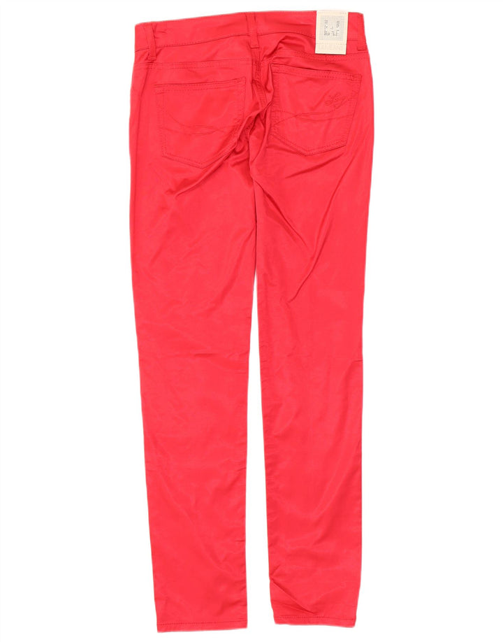 Pantaloni casual slim da donna LIU JO W29 L30 rosso in viscosa