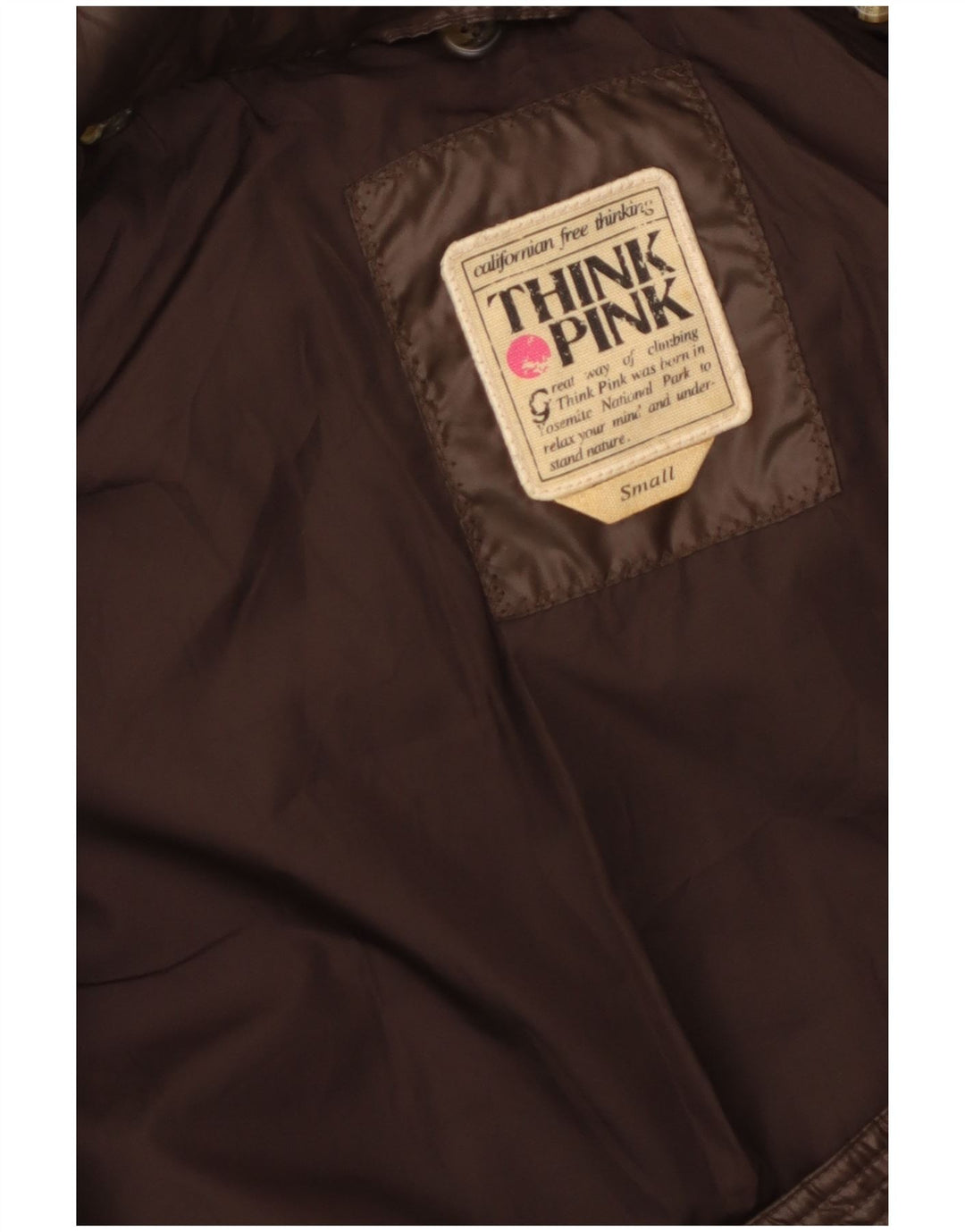 Cappotto imbottito con cappuccio da donna Think Pink UK 10 piccolo marrone