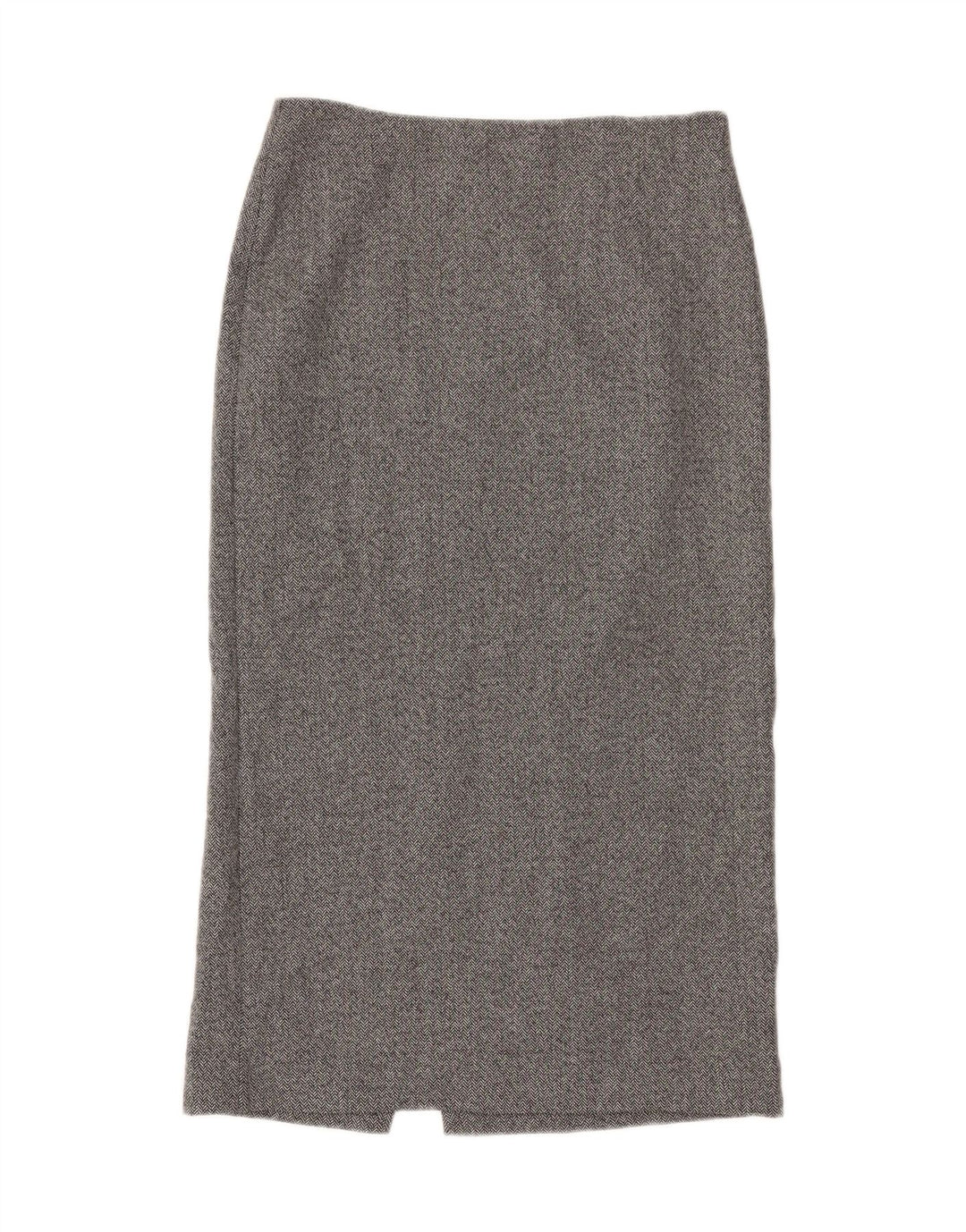ZARA Womens Straight Skirt Medium W28  Grey Chevron Polyester Vintage Zara and Second-Hand Zara from Messina Hembry 