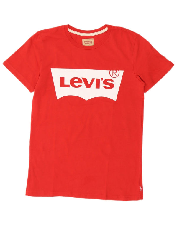 T-shirt grafica per ragazzi Levi's 15-16 anni rossa