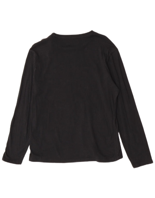 Top Diadora Uomo Manica Lunga Small Nero Cotone