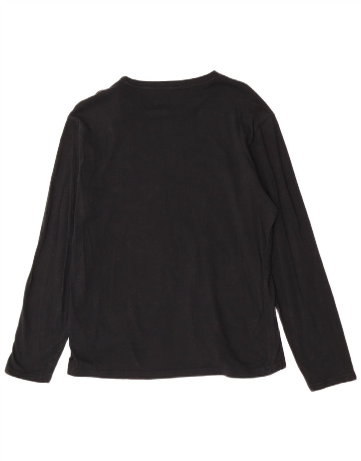 Top Diadora Uomo Manica Lunga Small Nero Cotone