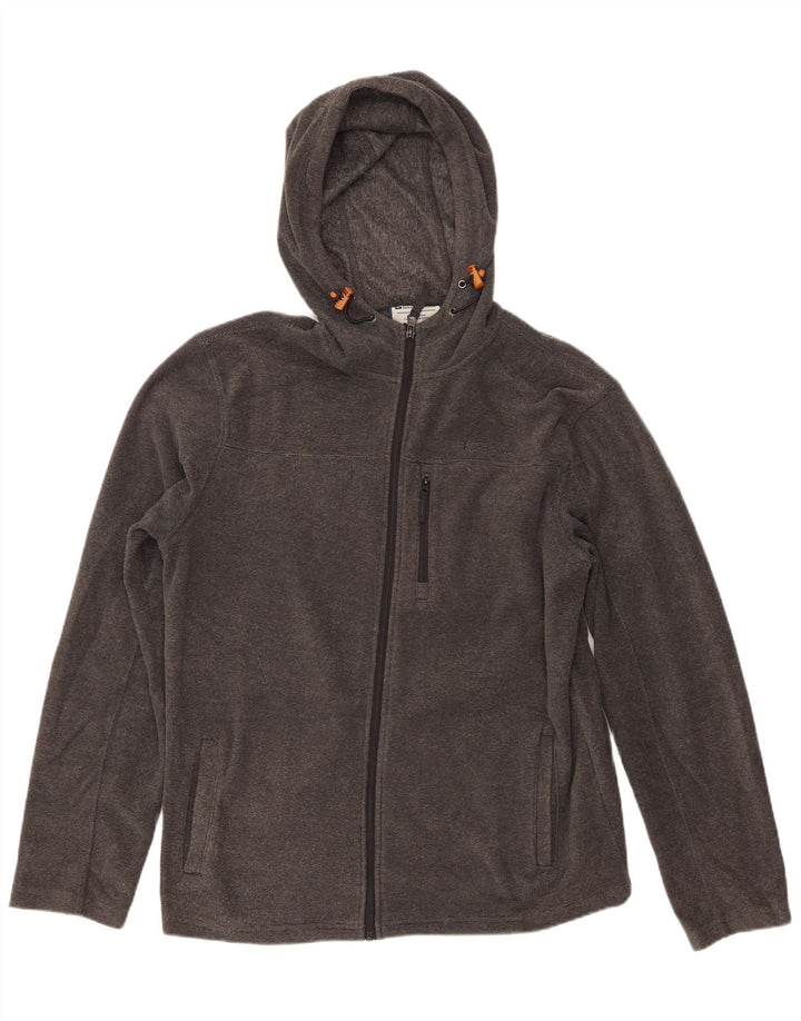 MOUNTAIN WAREHOUSE Maglione con cappuccio e zip da uomo grande poliestere grigio