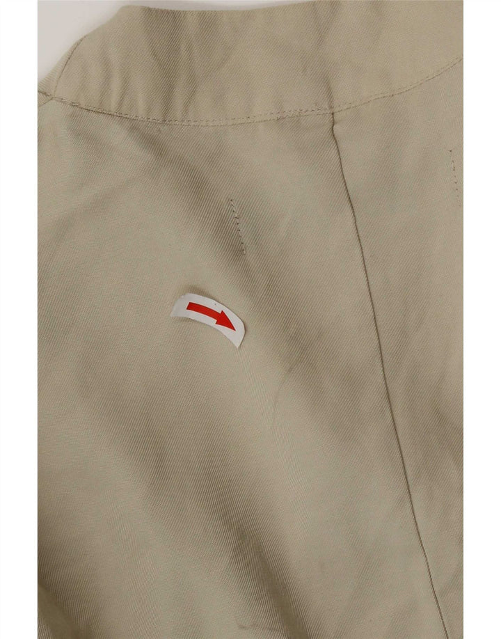 Zara Giacca blazer aperta da donna UK 16 Large Beige Viscosa