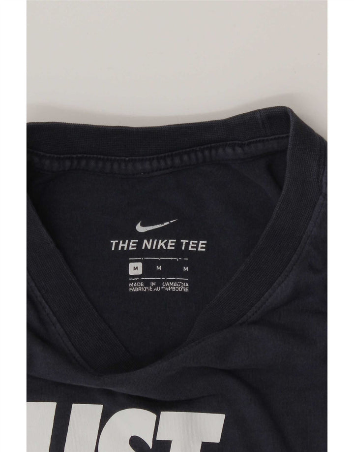 T-shirt grafica da uomo Nike Top medio blu navy