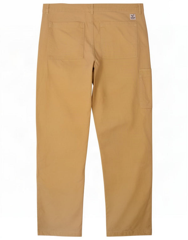 Zara Pantaloni cargo dritti da uomo EU 44 Large W34 L30 Giallo Cotone
