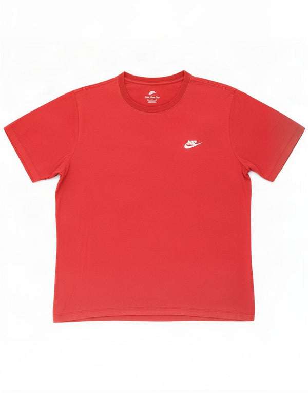 T-shirt da uomo Nike Top 2XL rosso cotone