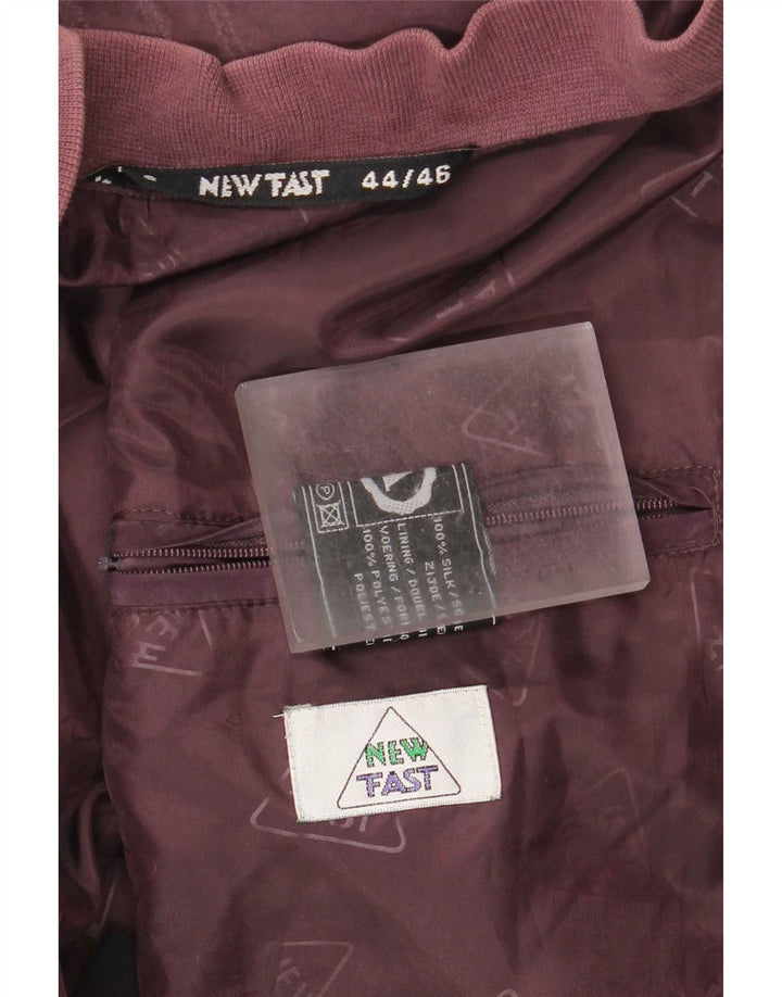 Nuovo giubbotto bomber veloce da uomo C&A EU 44 2XL Borgogna Seta