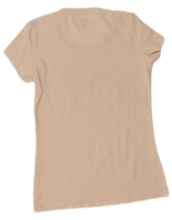 Guess T-shirt grafica da donna Top UK 12 Medium White Cotton
