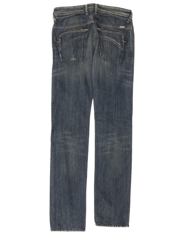 Jeans slim da uomo Diesel Poiak effetto consumato W28 L34 cotone blu