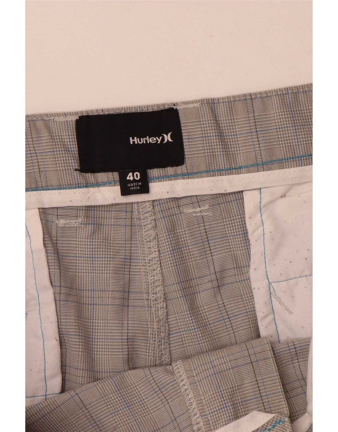 Pantaloncini cargo da uomo Hurley W40 XL Poliestere a quadri grigi