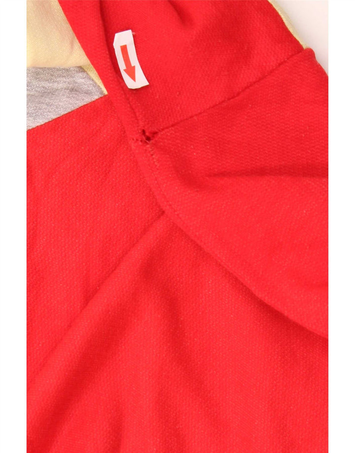Felpa da uomo vintage maglione grande color rosso