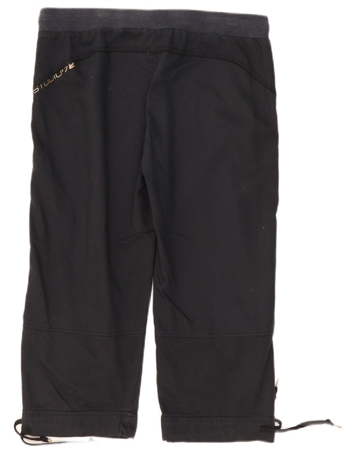Pantaloni Capri da donna NIKE UK 12 medi W32 L20 cotone nero