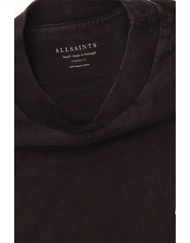 T-shirt grafica oversize da uomo All Saints Top piccola in cotone nero