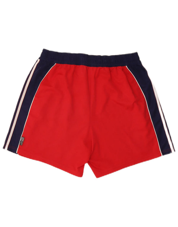 Pantaloncini sportivi Adidas FC Bayern Munchen da uomo con grafica grande color block rosso