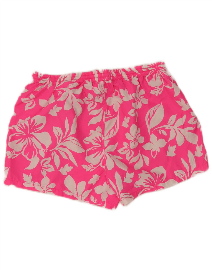 Pantaloncini sportivi da uomo Zara grandi in poliestere floreale rosa
