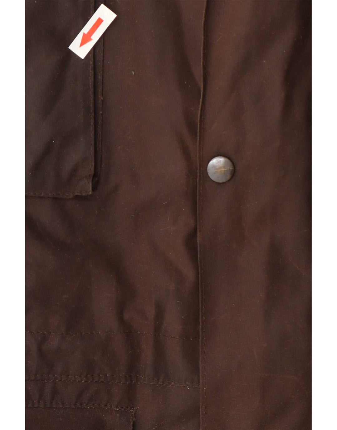 Giacca vintage da uomo in cotone cerato UK 38 Marrone medio