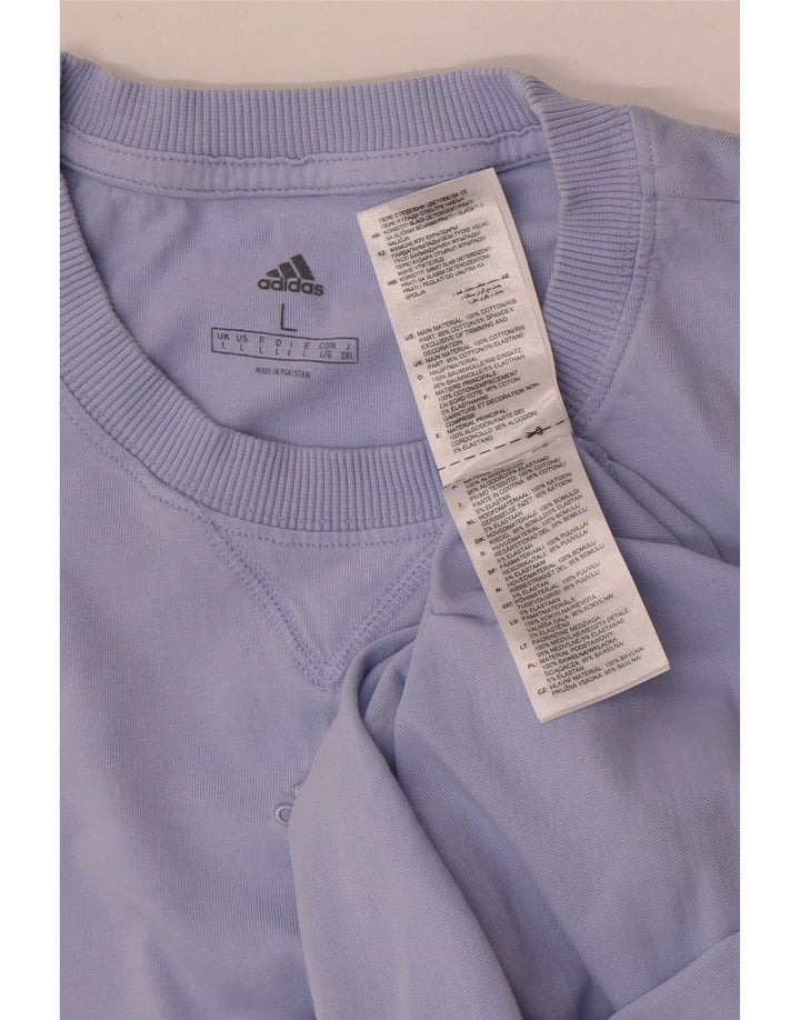 Maglietta Adidas da uomo Top Large in cotone viola