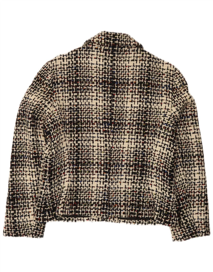 Giacca blazer da donna Jones New York UK 12 media multicolore geometrica