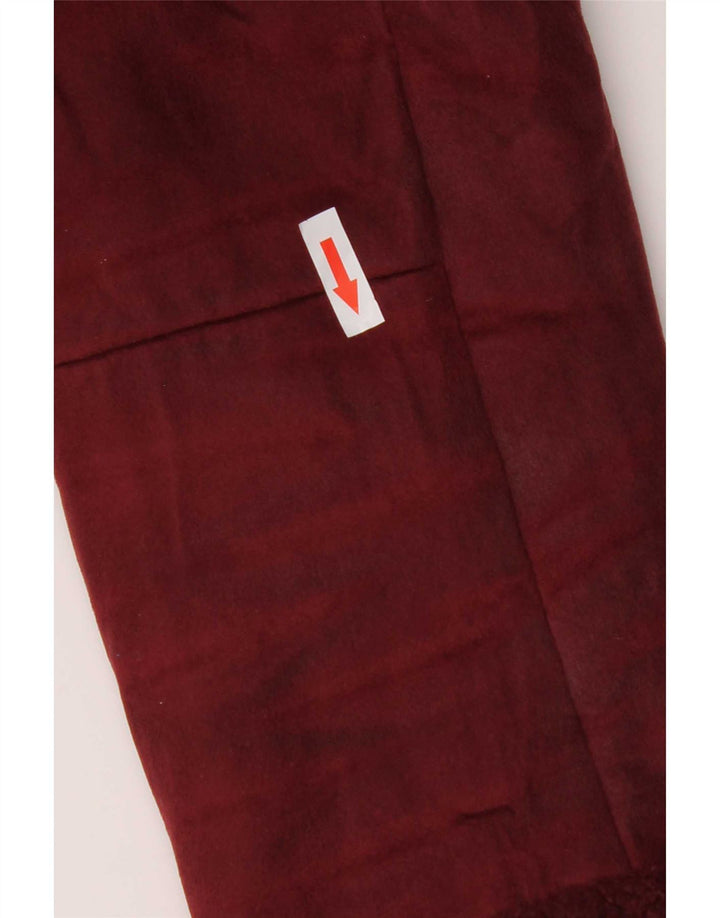 Giacca Sherpa da donna Marks & Spencer UK 10 Small Bordeaux Poliestere