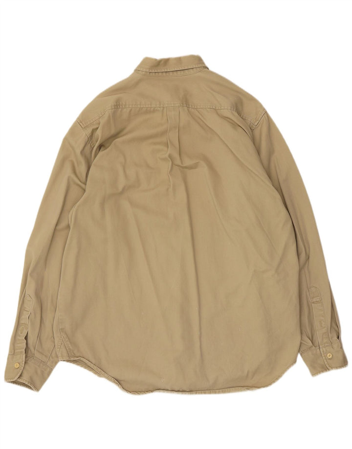 Camicia da uomo G-Star XL Cotone gessato beige