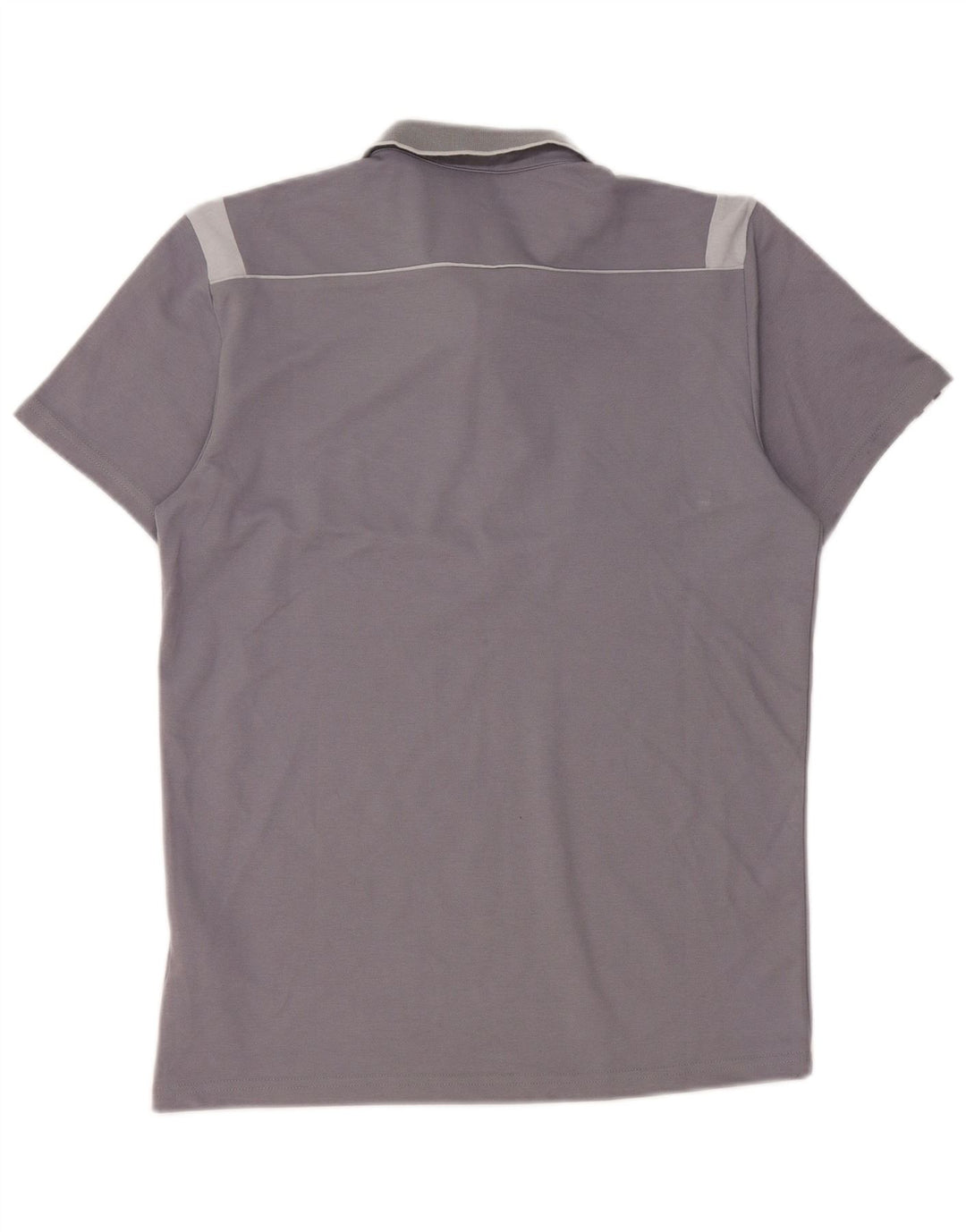 Polo Adidas Climalite da uomo piccola in cotone color block grigio