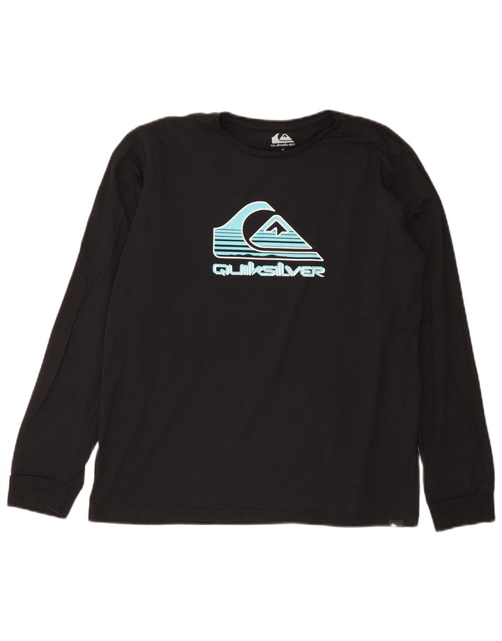 Top Quiksilver da ragazzo con vestibilità regolare, manica lunga, 15-16 anni, nero