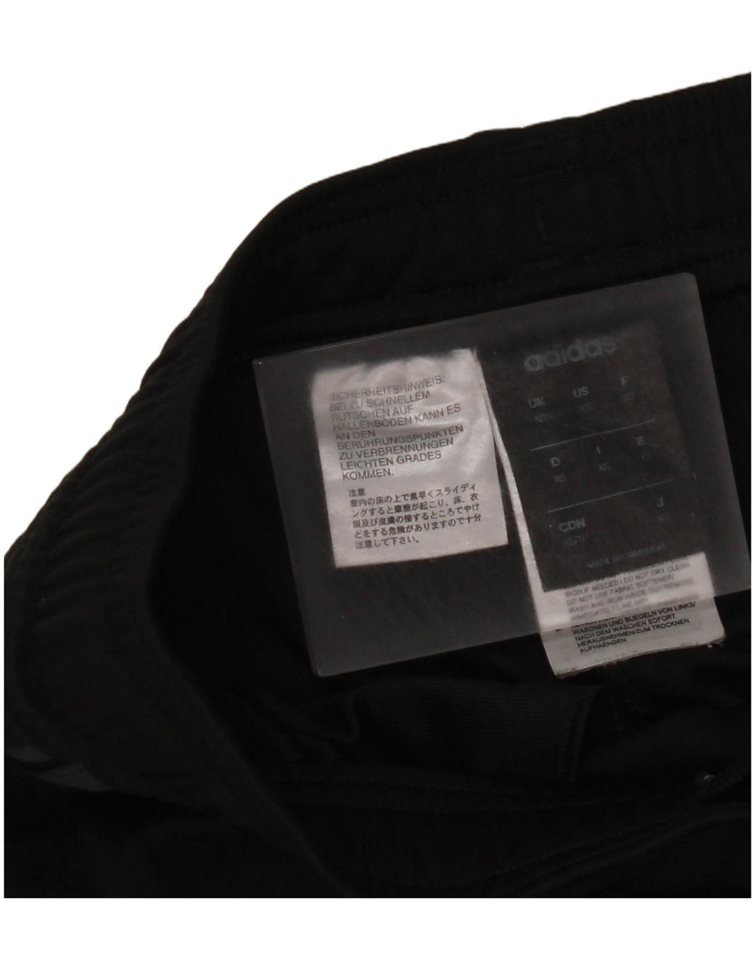 Pantaloni della tuta Adidas Climalite da donna UK 6 XS poliestere nero